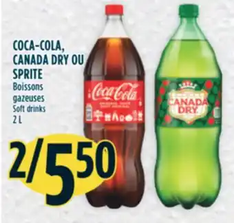 Marché Adonis COCA-COLA, CANADA DRY OU SPRITE Boissons gazeuses offer