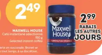 Brunet MAXWELL HOUSE Café instantané sélectionné offer