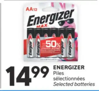 Brunet ENERGIZER Piles sélectionnées offer