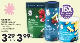 Brunet GERBER Collations Pour bébés sélectionnés offer