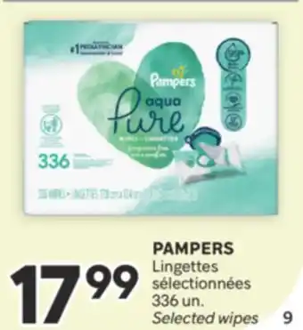 Brunet PAMPERS Lingettes sélectionnées offer