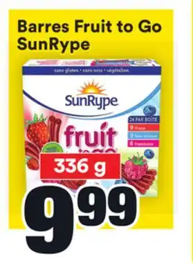 Super C BARRES FRUIT TO GO SUNRYPE offer