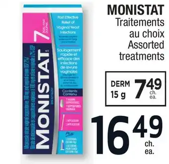 Jean Coutu MONISTAT Assorted treatments offer