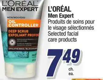 Jean Coutu L'ORÉAL Men Expert Selected facial care products offer