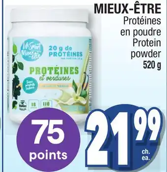 Jean Coutu MIEUX-ÊTRE Protein powder offer