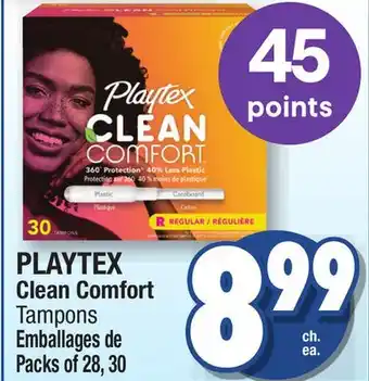 Jean Coutu PLAYTEX Clean Comfort Tampons offer