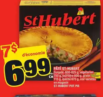Super C PÂTÉ ST-HUBERT | ST-HUBERT POT PIE offer