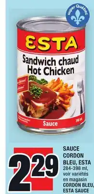 Super C SAUCE CORDON BLEU, ESTA | CORDON BLEU, ESTA SAUCE offer