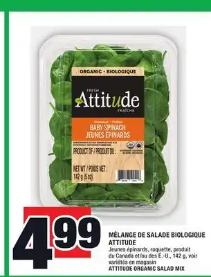 Super C MÉLANGE DE SALADE BIOLOGIQUE ATTITUDE | ATTITUDE ORGANIC SALAD MIX offer