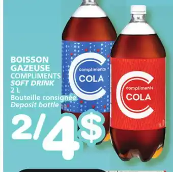 Marches Tradition COMPLIMENTS SOFT DRINK offer