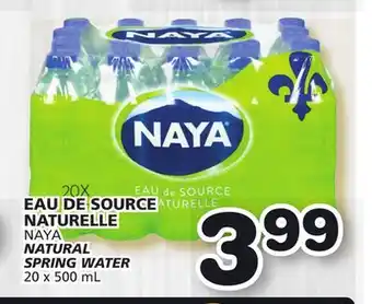 Marches Tradition NAYA NATURAL SPRING WATER offer