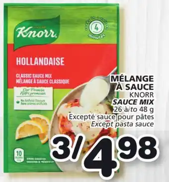 Marches Tradition KNORR SAUCE MIX offer