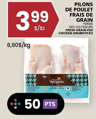 Rachelle-Bery Grocery FERME DES VOLTIGEURS FRESH GRAIN-FED CHICKEN DRUMSTICKS offer