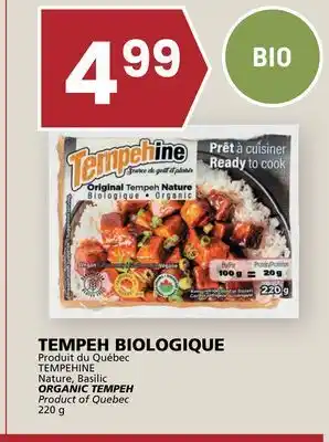 Rachelle-Bery Grocery TEMPEHINE Nature, Basilic ORGANIC TEMPEH offer