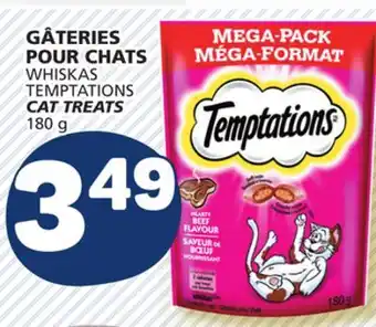 Marché Bonichoix WHISKAS TEMPTATIONS CAT TREATS offer