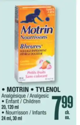 Jean Coutu MOTRIN, TYLENOL , Analgesic offer