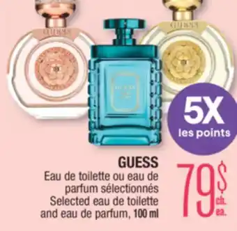 Jean Coutu GUESS Selected eau de toilette and eau de parfum offer