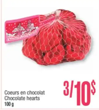 Jean Coutu Chocolate hearts offer
