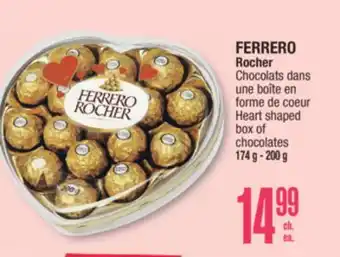 Jean Coutu FERRERO Rocher Heart shaped box of chocolates offer