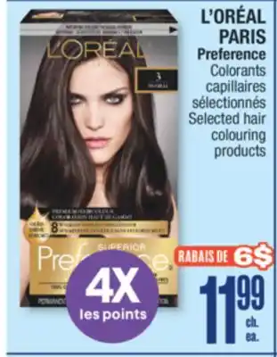 Jean Coutu L'ORÉAL PARIS Preference Selected hair colouring products offer