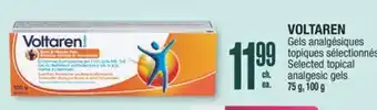 Jean Coutu VOLTAREN Selected topical analgesic gels offer
