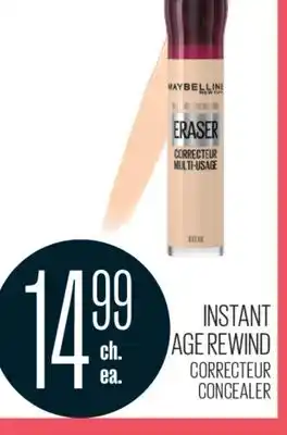 Jean Coutu MAYBELLINE NEW YORK INSTANT AGE REWIND CONCEALER offer