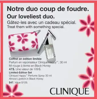 Jean Coutu Clinique Happy Perfume Spray offer