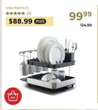 Shopper+ Excel Steel 2-Tier Stainless-Steel Dish Rack For Kitchen Counter - Joseph Joseph offer
