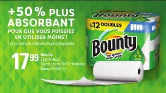 Provigo BOUNTY ESSUIE-TOUT, 6=12 rouleaux offer