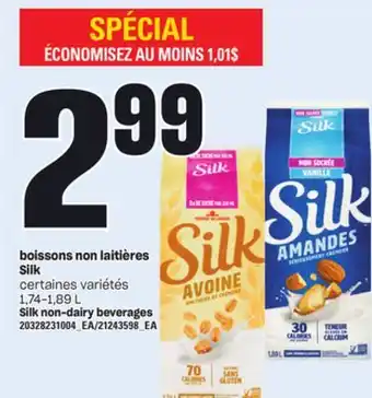 Provigo BOISSONS NON LAITIÈRES SILK, 1,74-1,89 L offer