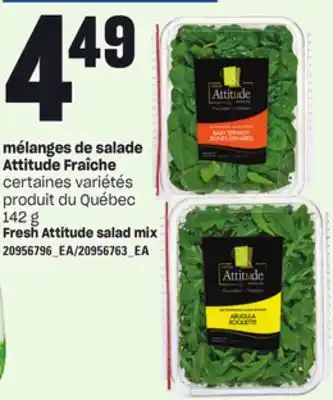 Provigo MÉLANGES DE SALADE ATTITUDE FRAÎCHE, 142 g offer