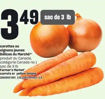 Provigo CAROTTES OU OIGNONS JAUNES DÉLICES DU MARCHÉ, sac de 3 lb offer