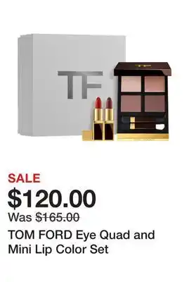 Sephora TOM FORD Eye Quad and Mini Lip Color Set offer