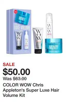 Sephora COLOR WOW Chris Appleton's Super Luxe Hair Volume Kit offer
