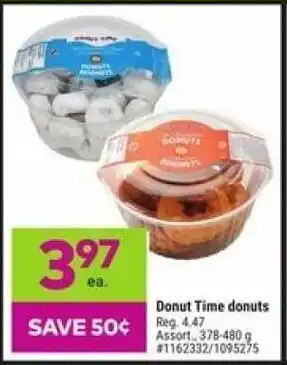 Giant Tiger Donut Time Donuts Assort 378-480g offer
