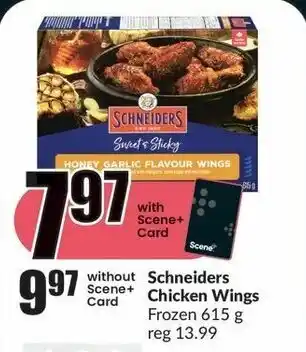 FreshCo Schneiders Chicken Wings Frozen 615g offer