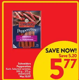 Walmart Schneiders Pepperettes offer