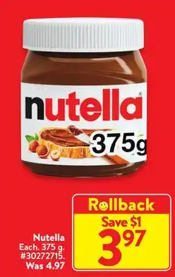 Walmart Nutella offer