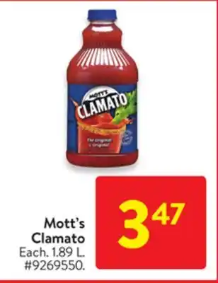 Walmart Mott's Clamato offer
