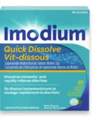 Walmart Imodium Quick Dissolve Tablets offer