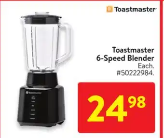 Walmart Toastmaster 6-Speed Blender offer