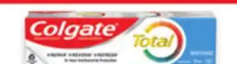 Walmart Colgate Total 120 mL Toothpaste offer
