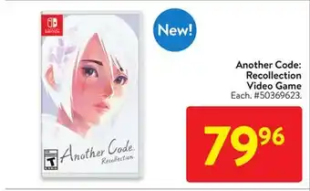 Walmart Another Code: Recollection Video Game offer
