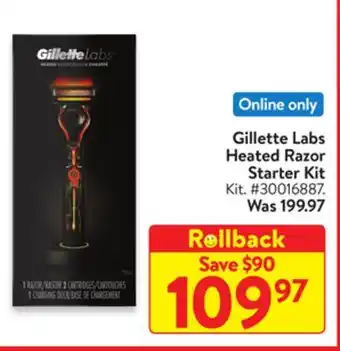 Walmart Gillette Labs Heated Razor Starter Kit offer