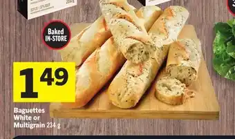 Foodland Baguettes White or Multigrain 234 g offer