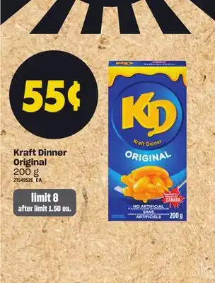 Loblaws KRAFT DINNER ORIGINAL, 200 g offer