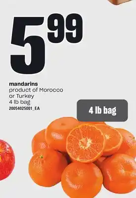 Loblaws MANDARINS, 4 lb bag offer