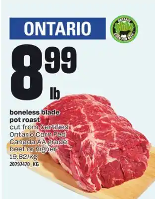 Loblaws BONELESS BLADE POT ROAST offer