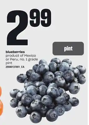 Loblaws BLUEBERRIES, pint offer