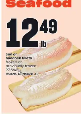 Loblaws COD OR HADDOCK FILLETS offer